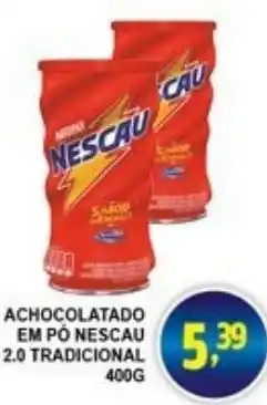 Federzoni Supermercados Achocolatado em po Nescau 2.0 Tradicional 400g oferta