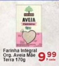 Farinha Integral Org. Aveia Mãe Terra 170g