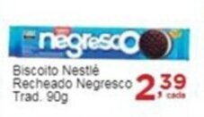 Rossi Supermercado Biscoito Nestlé Recheado Negresco Trad. 90g oferta
