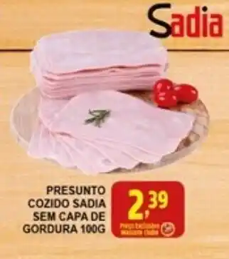 Federzoni Supermercados Presunto Cozido Sadia sem capa de Gordura 100g oferta