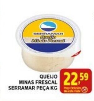 Federzoni Supermercados Queijo Minas Frescal Serramar peca 1kg oferta