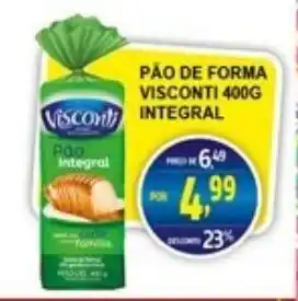 Federzoni Supermercados Pao de Forma Visconti 400g integral oferta