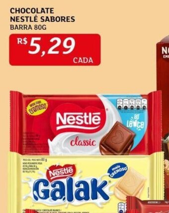 Assaí Atacadista CHOCOLATE NESTLÉ SABORES BARRA 80G oferta
