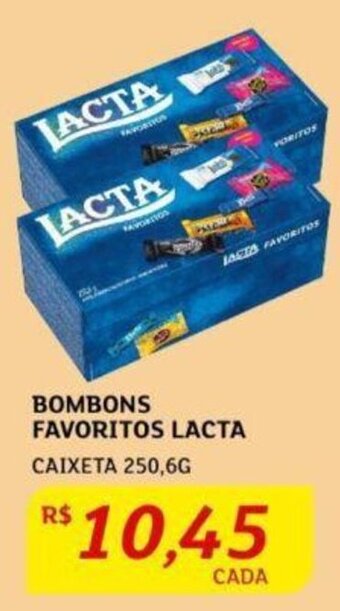 Assaí Atacadista BOMBONS FAVORITOS LACTA CAIXETA 250,6G oferta