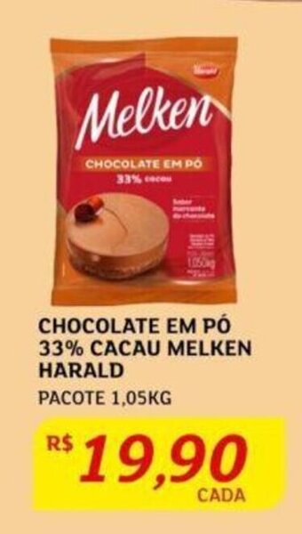 Assaí Atacadista CHOCOLATE EM PÓ 33% CACAU MELKEN HARALD PACOTE 1,05KG oferta