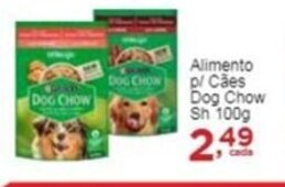 Rossi Supermercado Alimento p/ Cães Dog Chow Sh 100g oferta