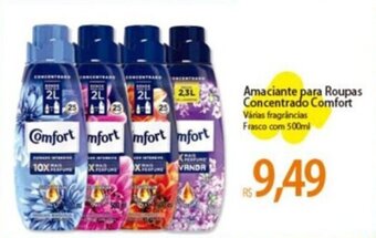 Atacadão Amaciante para Roupas Concentrado Comfort Várias fragrâncias Frasco com 500ml oferta
