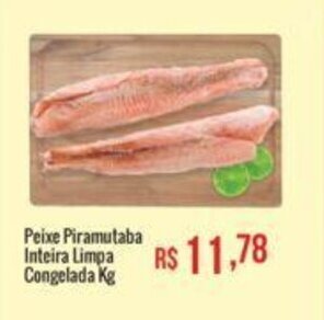 Mart Minas Peixe Piramutaba Inteira Limpa Congelada Kg oferta