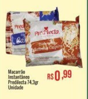 Mart Minas Macarrão Instantâneo Predilecta 74,3gr Unidade oferta