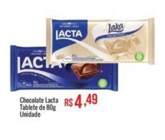 Mart Minas Chocolate Lacta Tablete de 80g Unidade oferta
