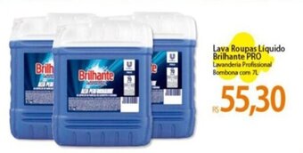Atacadão Lava Roupas Líquido Brilhante PRO Lavanderia Profissional Bombona com 7L oferta
