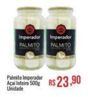 Palmito Imperador Açaí Inteiro 500g Unidade