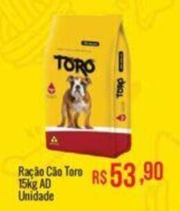 Mart Minas Ração Cão Toro 15kg AD Unidade oferta