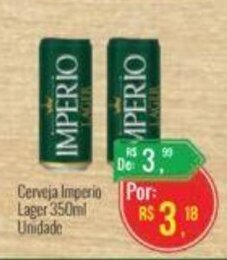Mart Minas Cerveja Imperio Por: Lager 350ml Unidade oferta