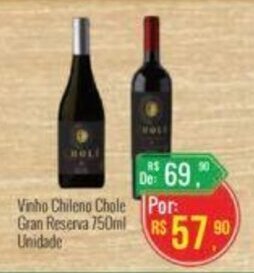 Mart Minas Vinho Chileno Chole Gran Reserva 750ml oferta