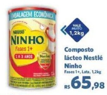 Sam's Club Composto lácteo Nestlé Ninho Fases 1+, Lata, 1,2kg oferta