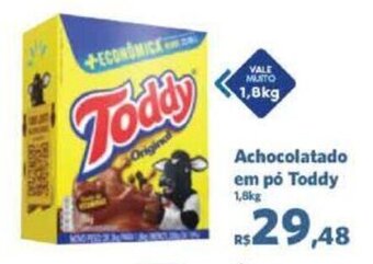 Sam's Club Achocolatado em pó Toddy 1,8kg oferta