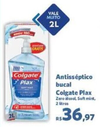 Sam's Club Antisséptico bucal Colgate Plax Zero álcool, Soft mint, 2 litros oferta