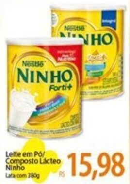 Atacadão Leite em Pó/ Composto Lácteo Ninho Lata com 180g oferta