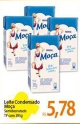 Atacadão Leite Condensado Moça Semidesnatado TP com 295g oferta