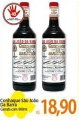 Atacadão Conhaque São João Da Barra Garrafa com 900ml oferta