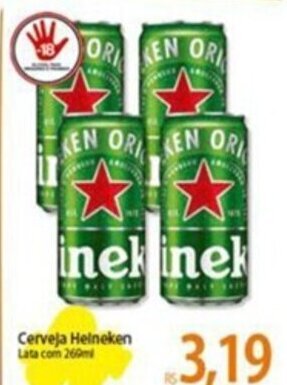 Atacadão Cerveja Heineken Lata com 260ml oferta