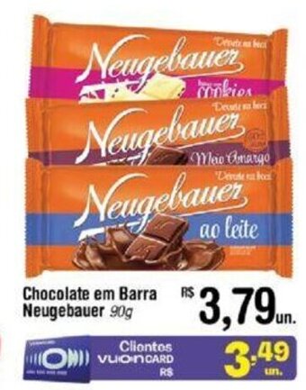 Fort Atacadista Chocolate em Barra Neugebauer 90g oferta