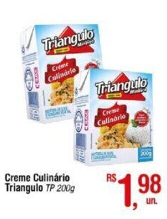 Fort Atacadista Creme Culinário Triangulo TP 200g oferta