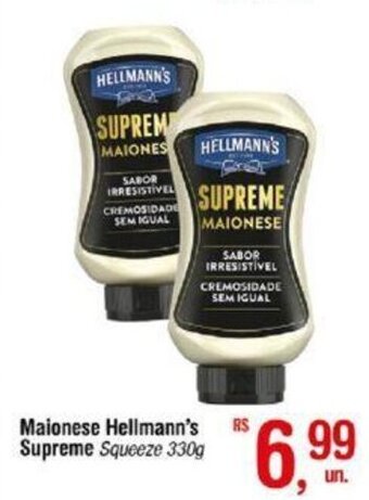 Fort Atacadista Maionese Hellmann's Supreme Squeeze 330g oferta