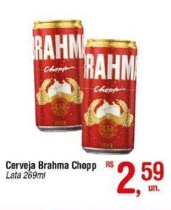 Fort Atacadista Cerveja Brahma Chopp Lata 269ml oferta