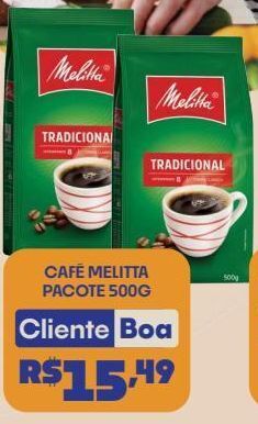 Boa Supermercados Café melitta pacote 500g oferta