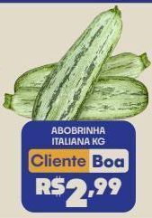 Boa Supermercados Abobrinha italiana kg oferta