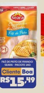 Boa Supermercados Filé de peito de frango seara - pacote 1kg oferta