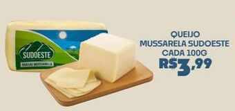 Boa Supermercados Queijo mussarela sudoeste cada 100g oferta