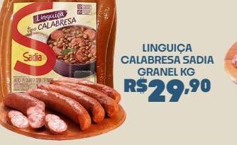 Boa Supermercados Linguiça calabresa sadia granel kg oferta
