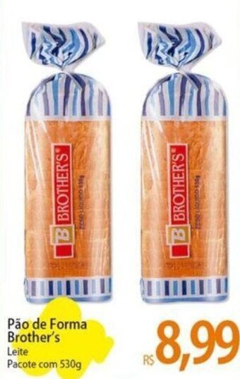 Atacadão Pão de Forma Brother's Leite Pacote com 530g oferta