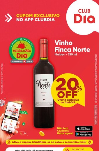 Dia Vinho Finca Norte Malbec 750ml oferta