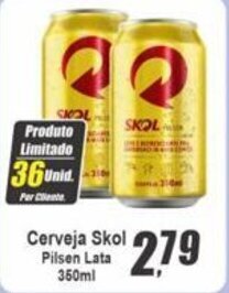 Cerveja Skol Pilsen Lata 350ml