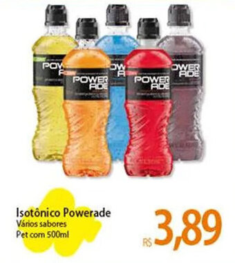 Atacadão Isotônico Powerade Vários sabores Pet com 500ml oferta
