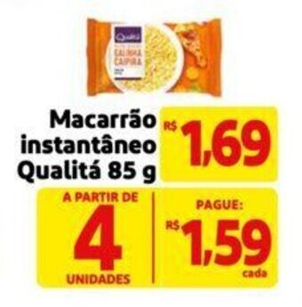 Extra Supermercado Macarrão instantâneo Qualitá 85 g oferta