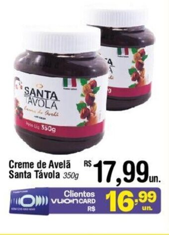 Fort Atacadista Creme de Avelã Santa Távola 350g oferta