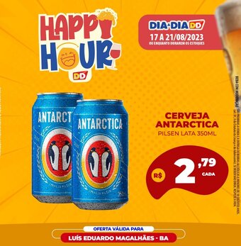 Atacadão Dia a Dia CERVEJA ANTARCTICA PILSEN LATA 350ML oferta