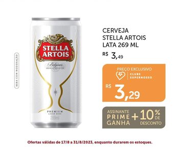Super Nosso CERVEJA STELLA ARTOIS LATA 269 ML oferta