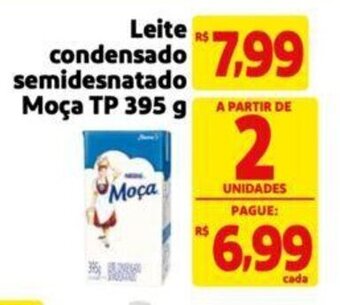 Leite condensado semidesnatado Moça TP 395 g