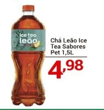 X Supermercados Chá Leão Ice Tea Sabores Pet 1,5L oferta