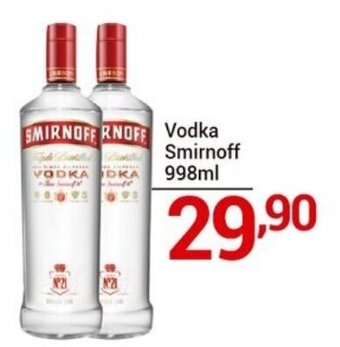 X Supermercados Vodka Smirnoff 998ml oferta