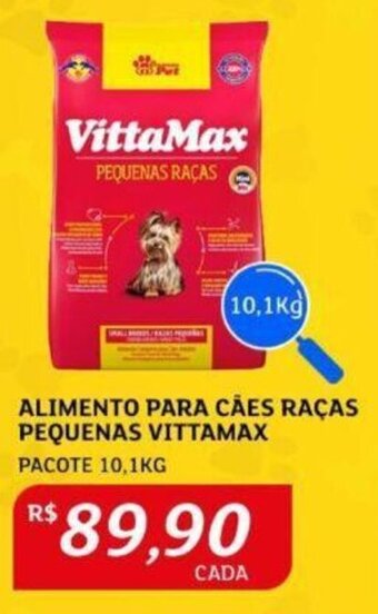 Assaí Atacadista ALIMENTO PARA CÃES RAÇAS ALIMENTO PARA CÃES PEQUENAS VITTAMAX PACOTE 10,1KG oferta
