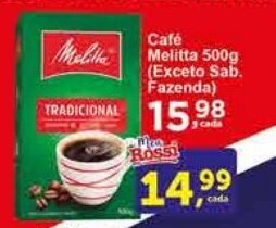 Rossi Supermercado Café Melitta 500g (Exceto Sab. Fazenda) oferta