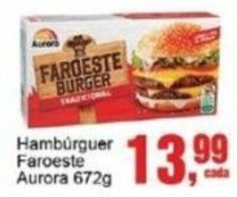 Hamburguer Faroeste Aurora 672g