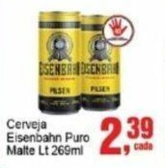 Negreiros Cerveja Eisenbahn Puro Malte Lt 269ml oferta